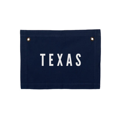 Texas Small Canvas Flag