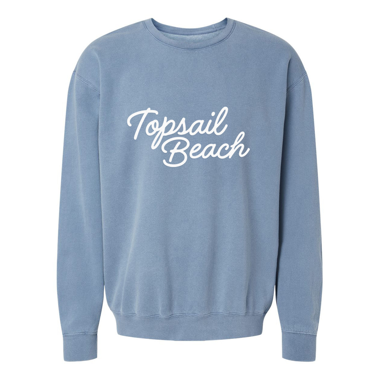 Topsail Beach Cursive Washed Sweatshirt