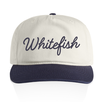 Whitefish Cursive 2 Tone Cap