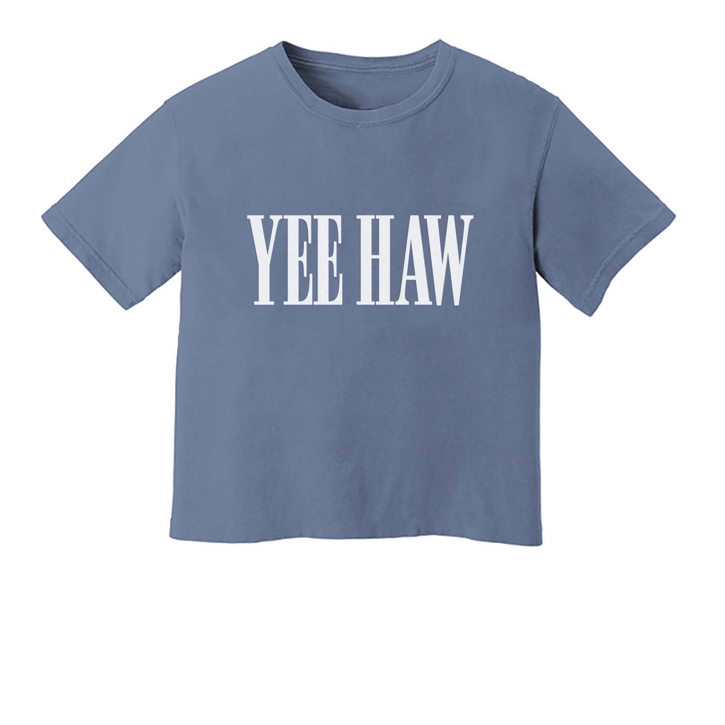 Yee Haw Western Washed Crop Tee