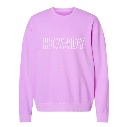 Howdy Outline Washed Sweatshirt