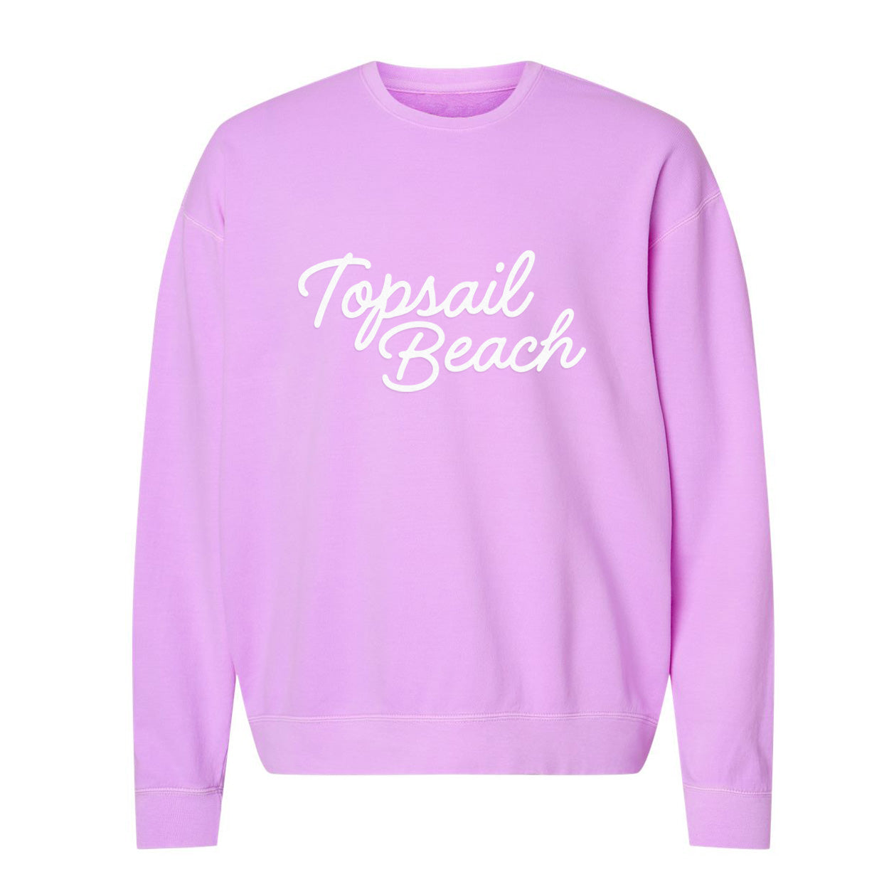 Topsail Beach Cursive Washed Sweatshirt
