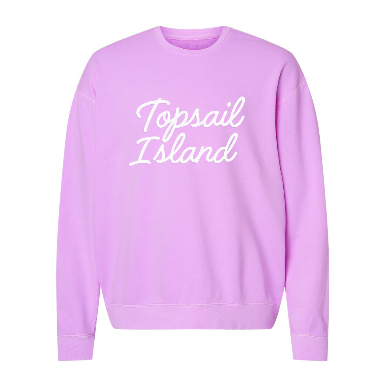 Topsail Island Cursive Washed Sweatshirt