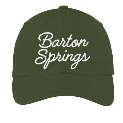 Barton Springs Cursive Baseball Cap