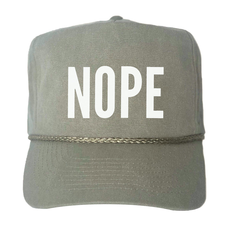 NOPE (2 Inch) Canvas Trucker