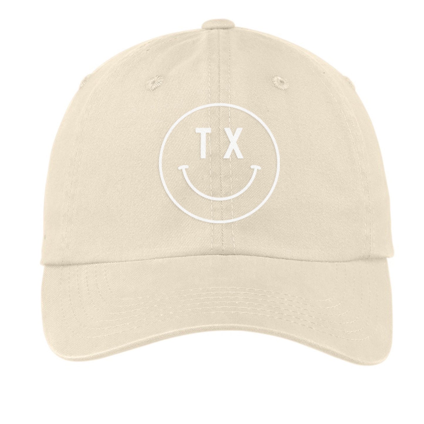 TX Smiley Face Baseball Cap - Texas