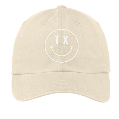 TX Smiley Face Baseball Cap - Texas