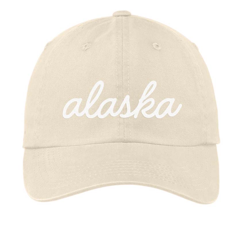 Alaska Cursive Baseball Cap