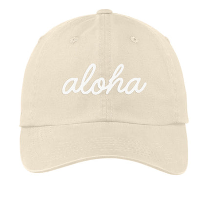 Aloha Cursive Baseball Cap