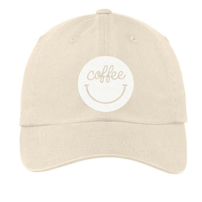 Coffee Cursive Smile Baseball Cap