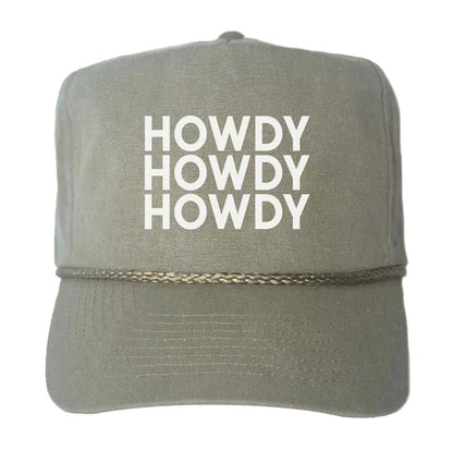 Howdy Howdy Howdy Canvas Trucker