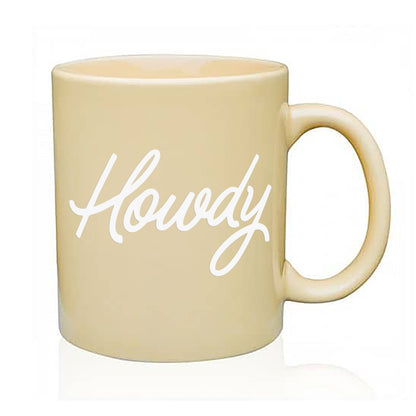 Howdy Cursive Coffee Mug