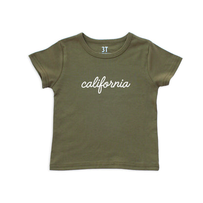 California Cursive Kids Tee