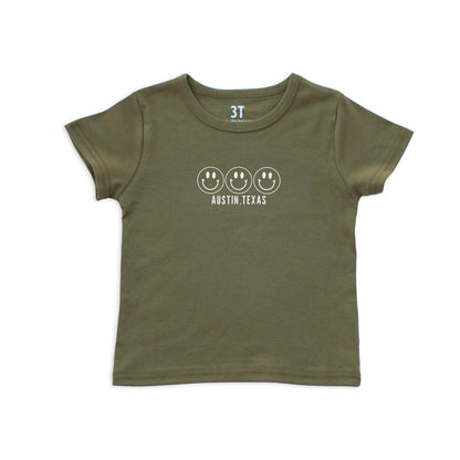 Smile Austin Texas Kids Tee