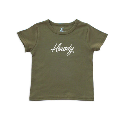 Howdy Cursive Kids Tee