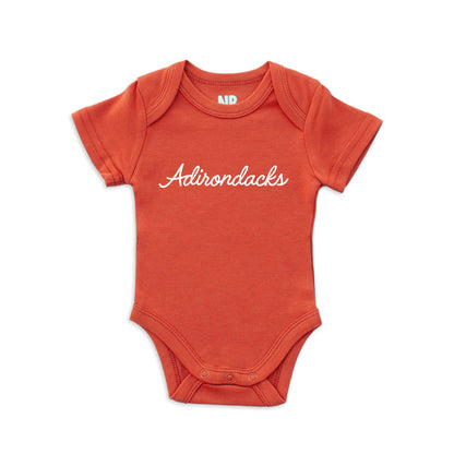 Adirondacks Cursive Onesie