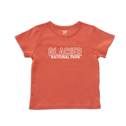 Glacier National Park Outline Kids Tee