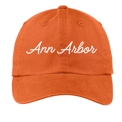 Ann Arbor Cursive Baseball Cap