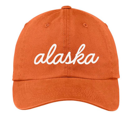 Alaska Cursive Baseball Cap