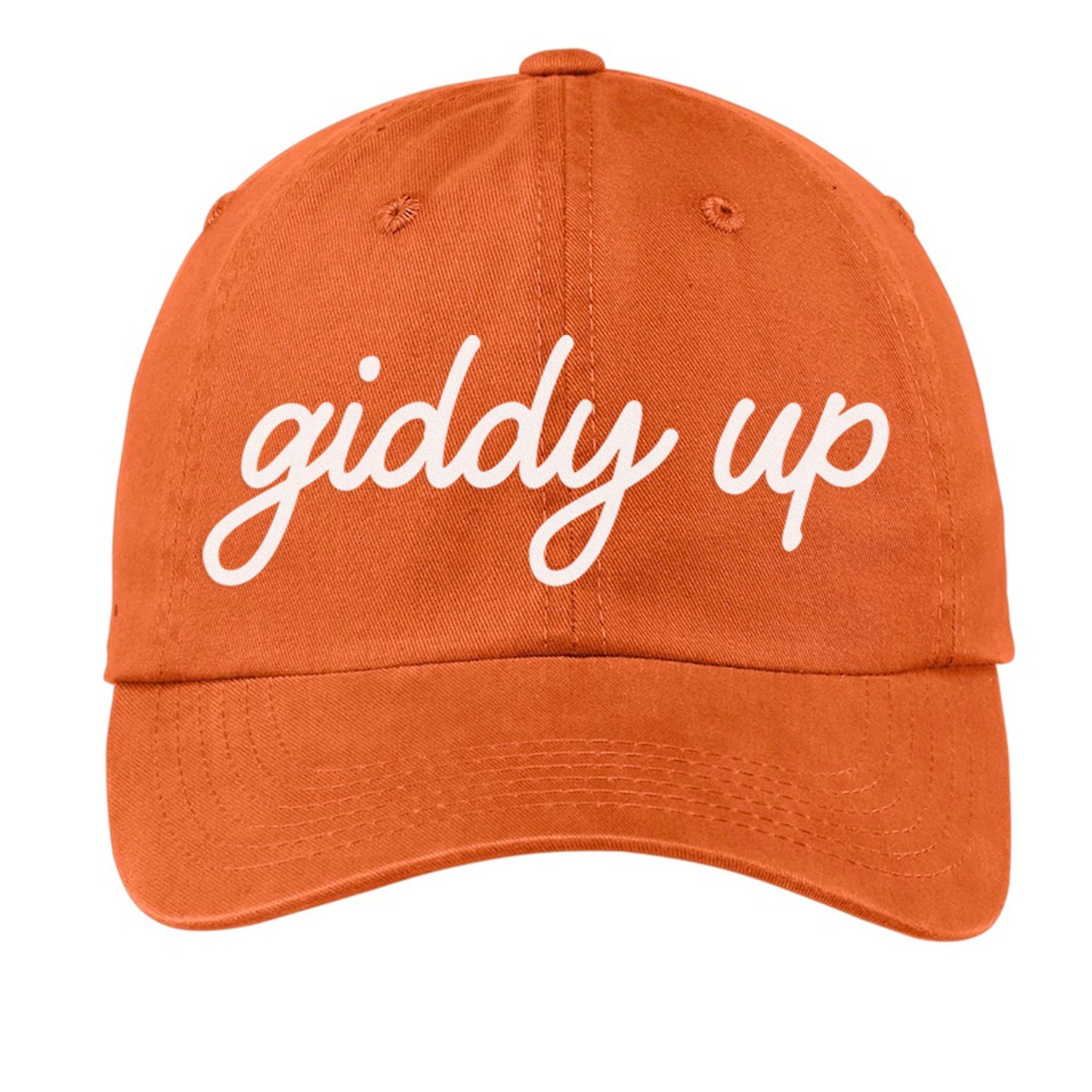 Giddy Up Cursive Baseball Cap