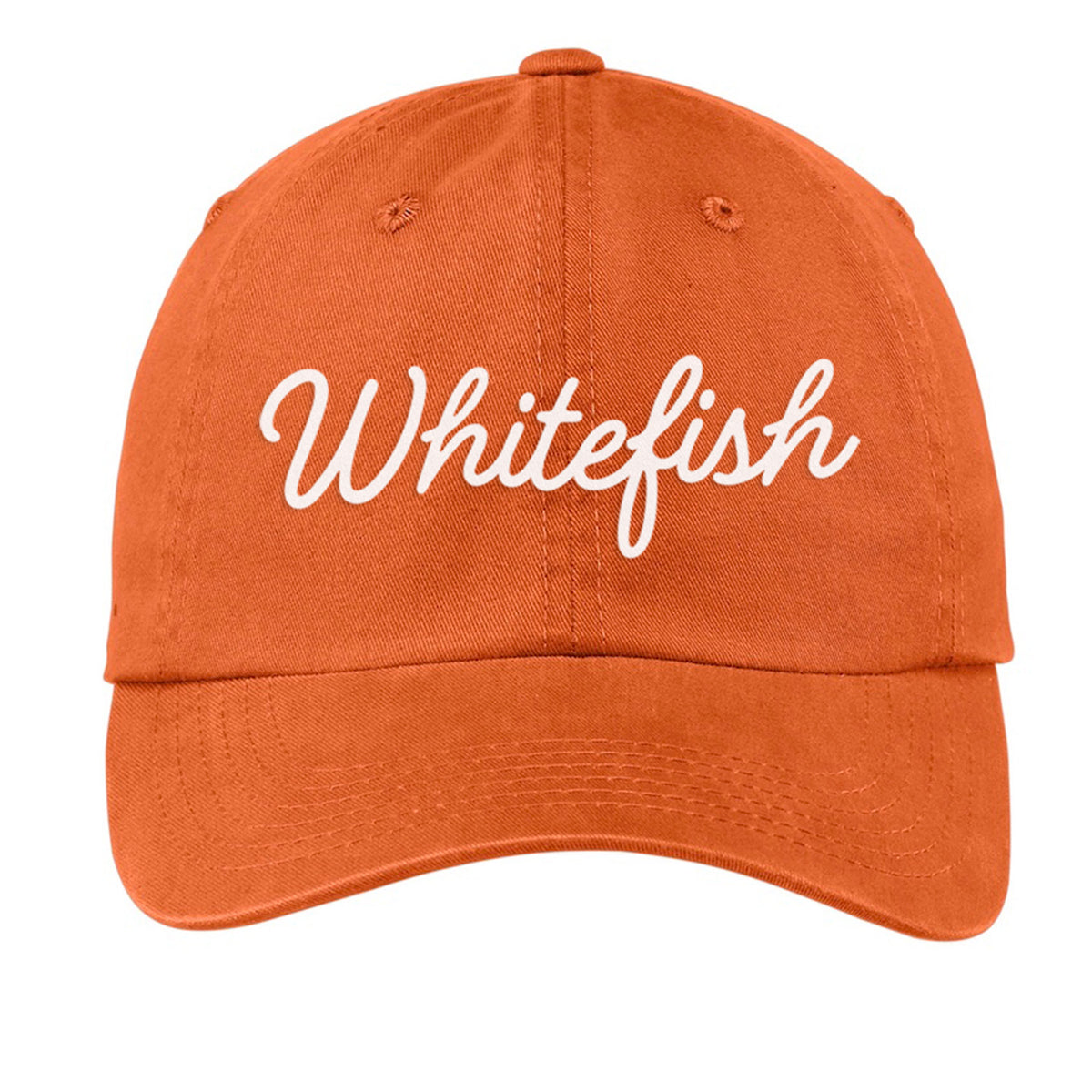 Whitefish Cursive Baseball Cap