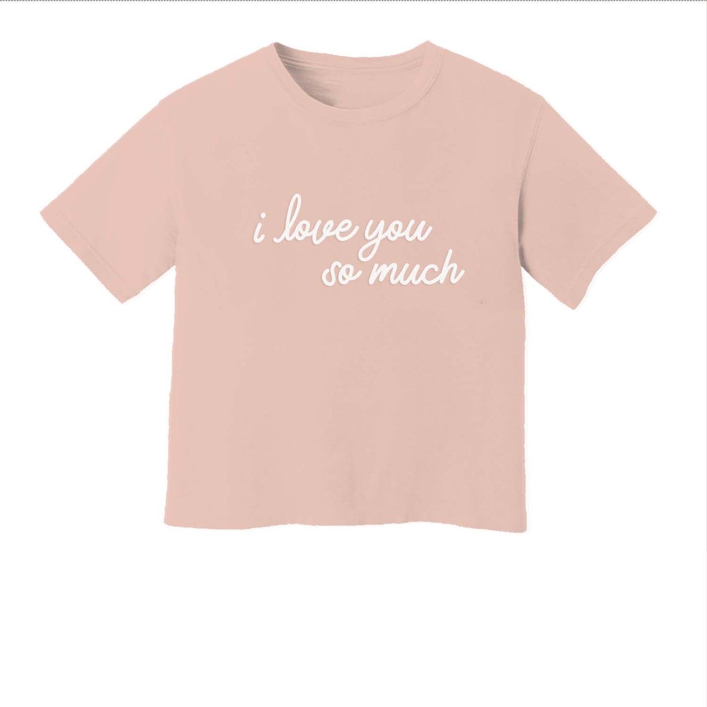 I Love You So Much Washed Tee - Large Design