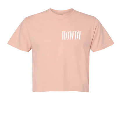 Howdy Western Washed Crop Tee