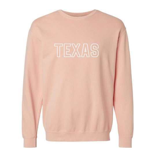 Texas Outline Washed Sweatshirt