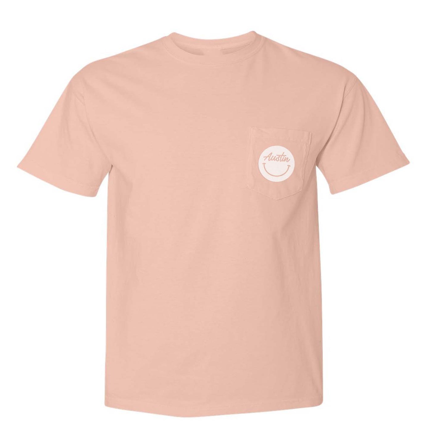 Austin Cursive Smile Pocket Tee