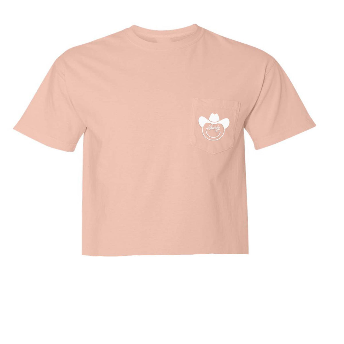 Howdy Cowboy Cursive Pocket Tee