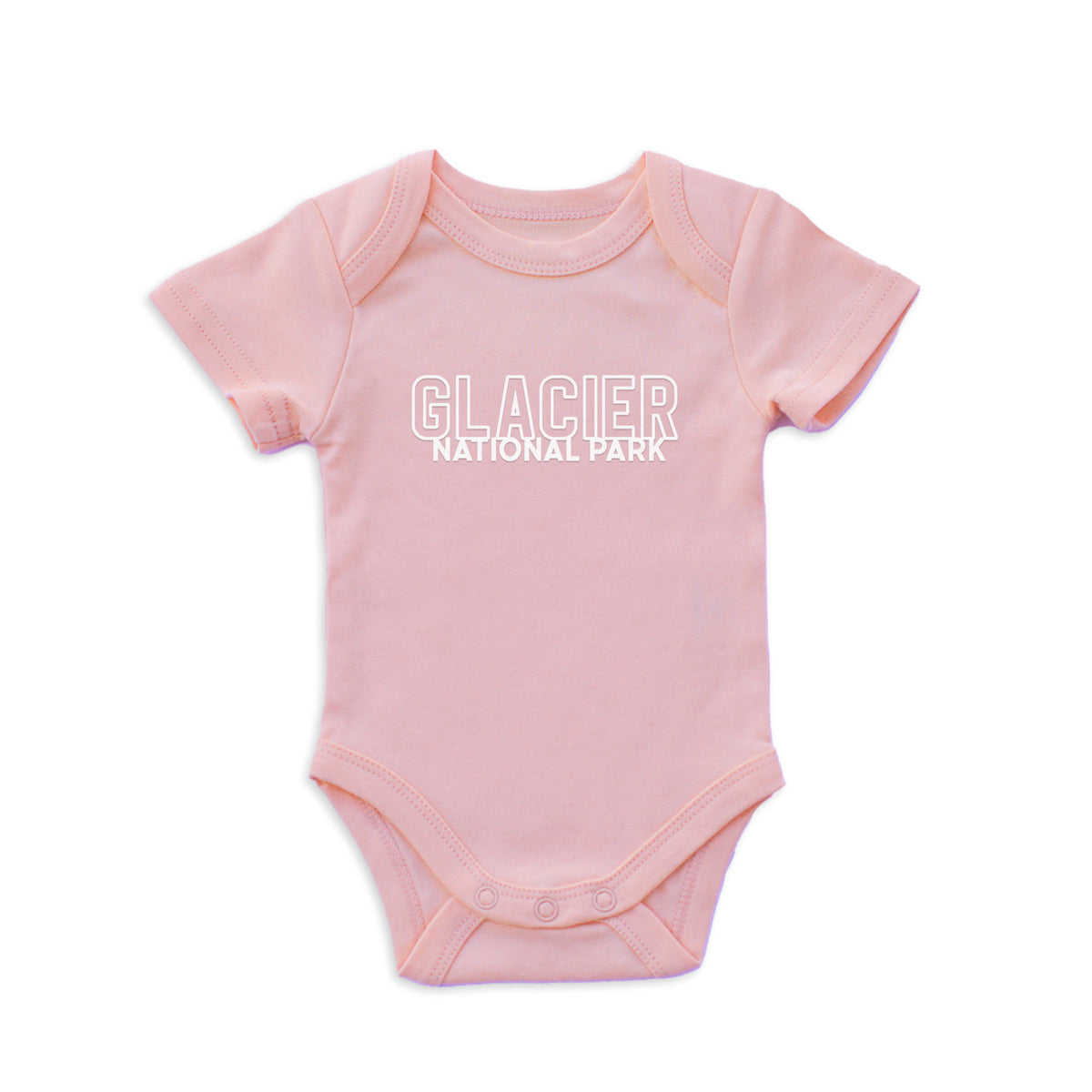 Glacier National Park Outline Onesie