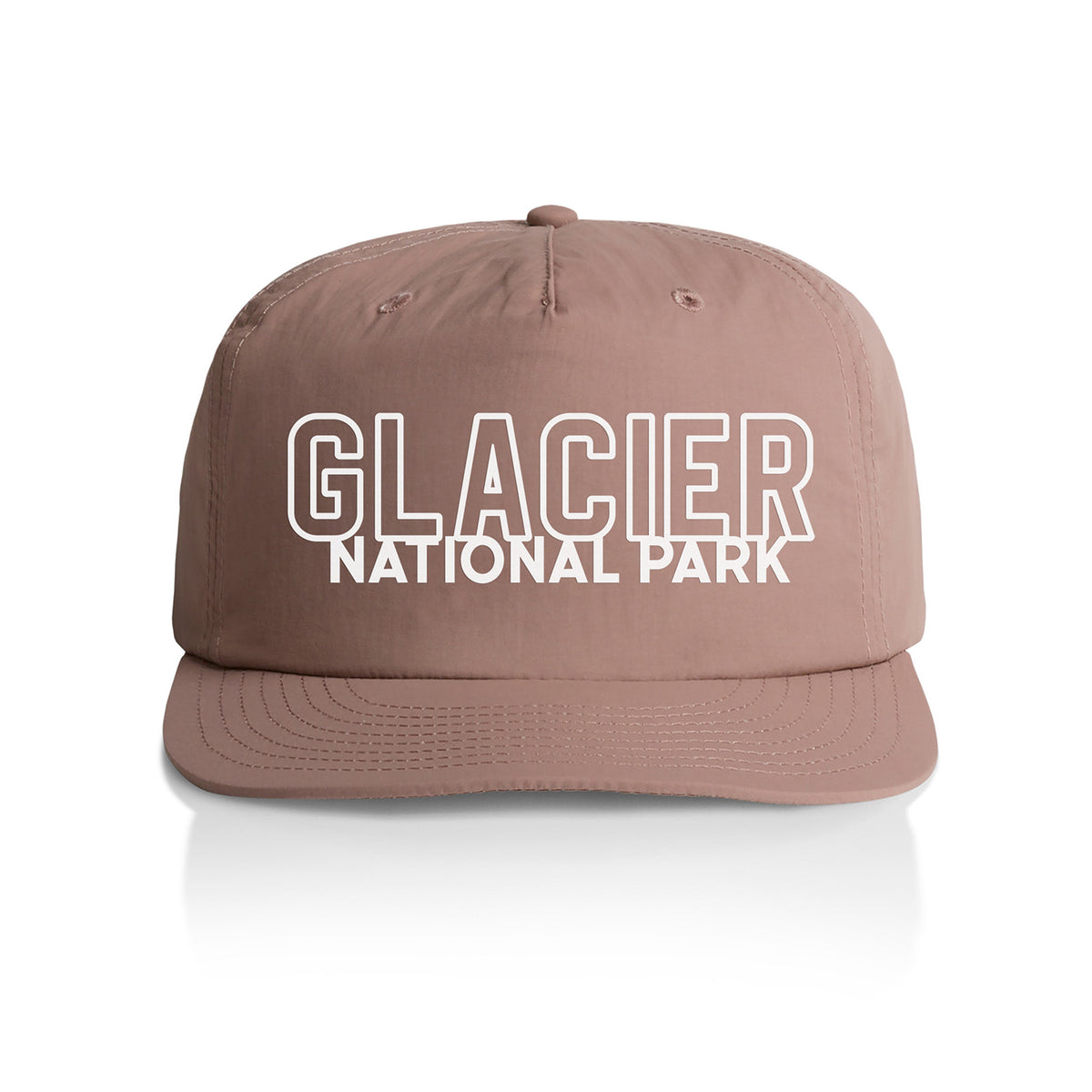 Glacier National Park Outline Nylon Snapback