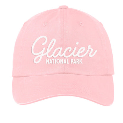 Glacier National Park Cursive Baseball Cap