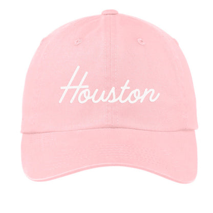 Houston Cursive Baseball Cap V2
