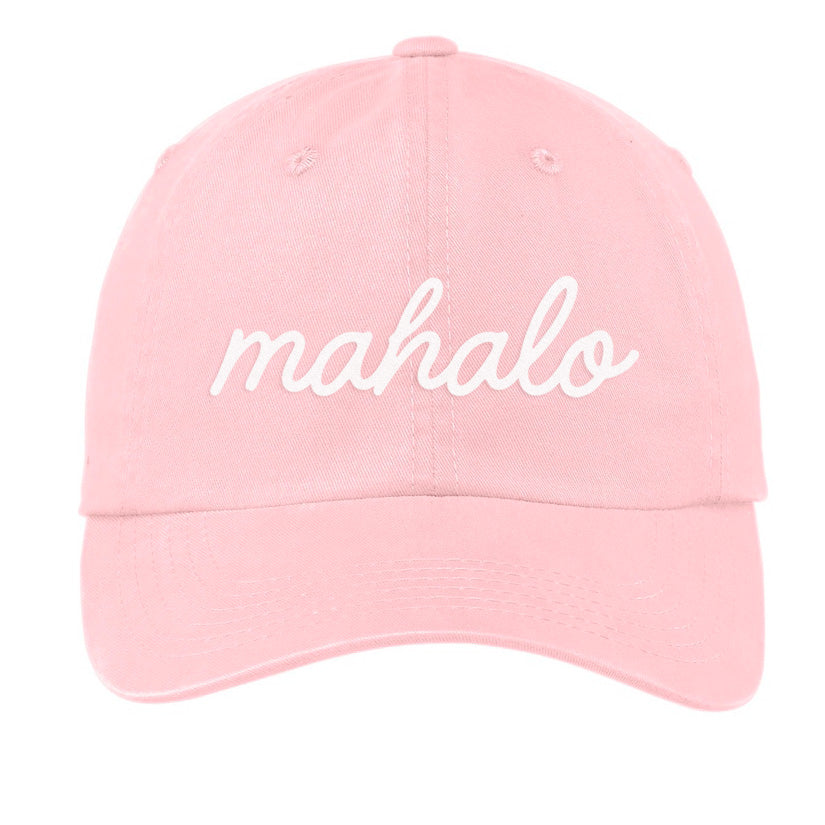 mahalo Cursive Baseball Cap