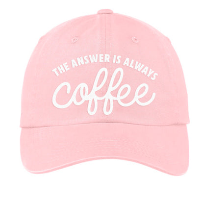 The Answer is always Coffee Baseball Cap