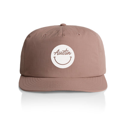 Austin Cursive Smile Nylon Snapback