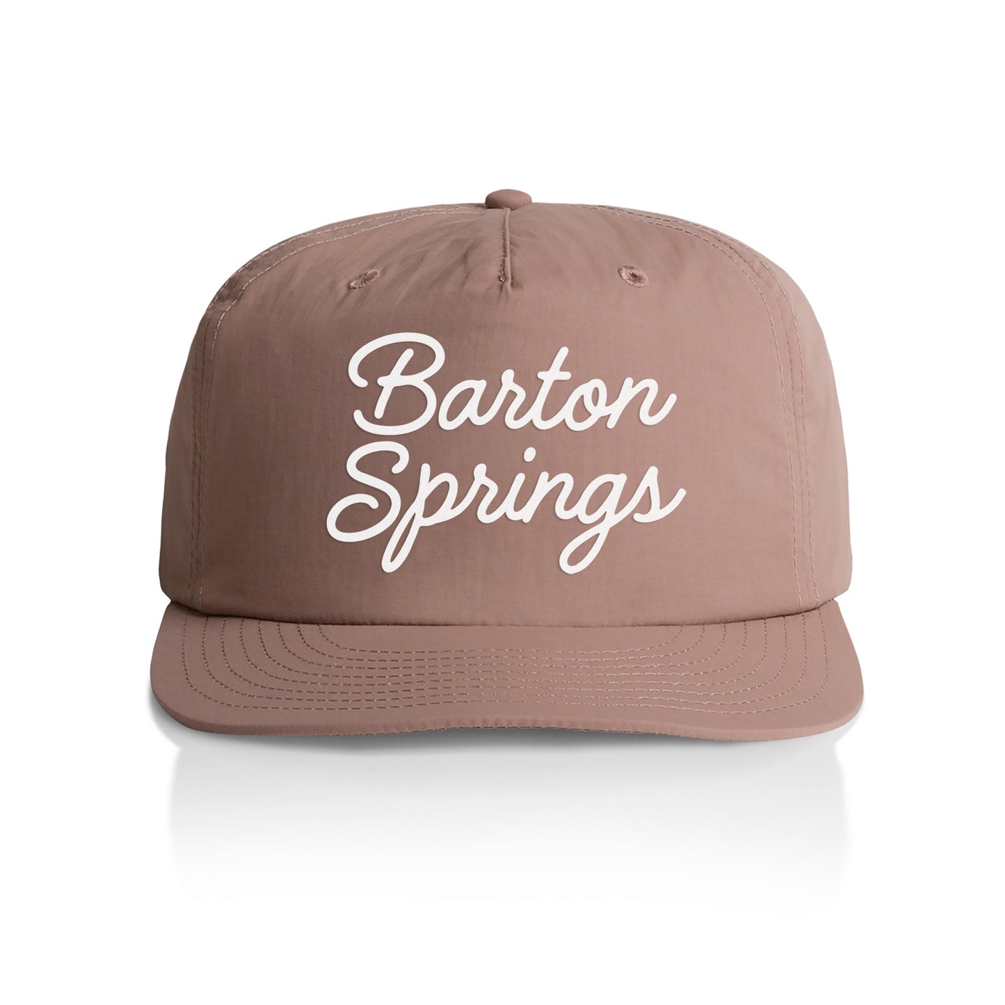 Barton Springs Cursive Nylon Snapback