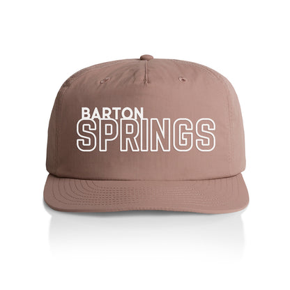 Barton Springs Outline Nylon Snapback