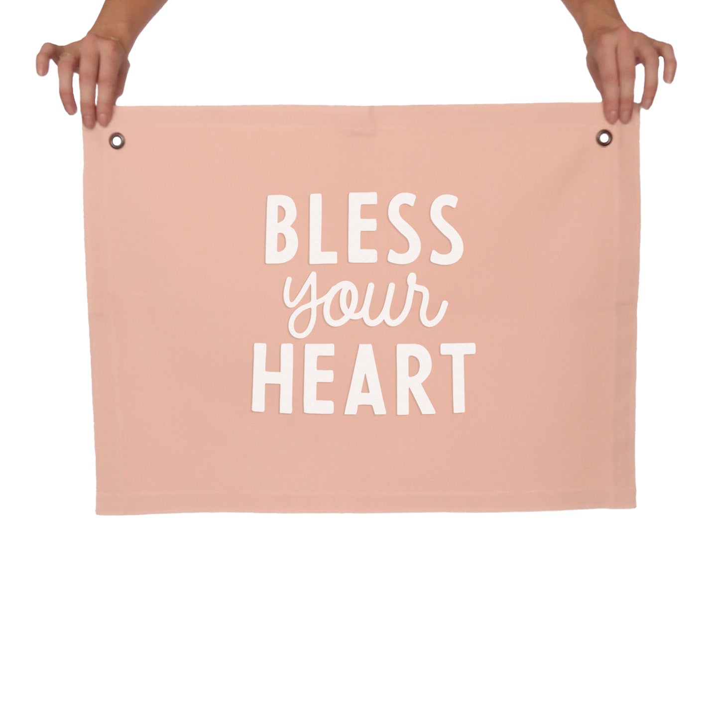 Bless Your Heart Large Canvas Flag