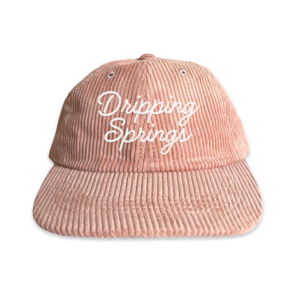 Dripping Springs Cursive Corduroy Cap