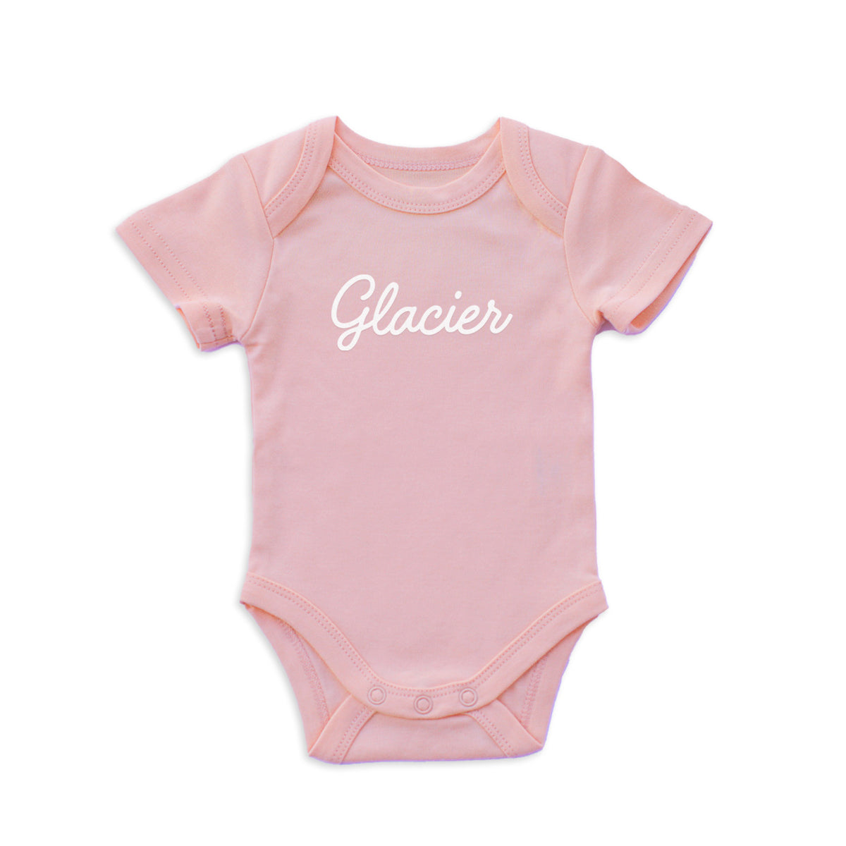 Glacier Cursive Onesie