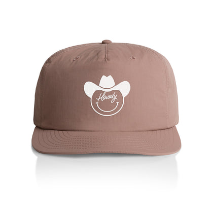 Howdy Cowboy Cursive Nylon Snapback