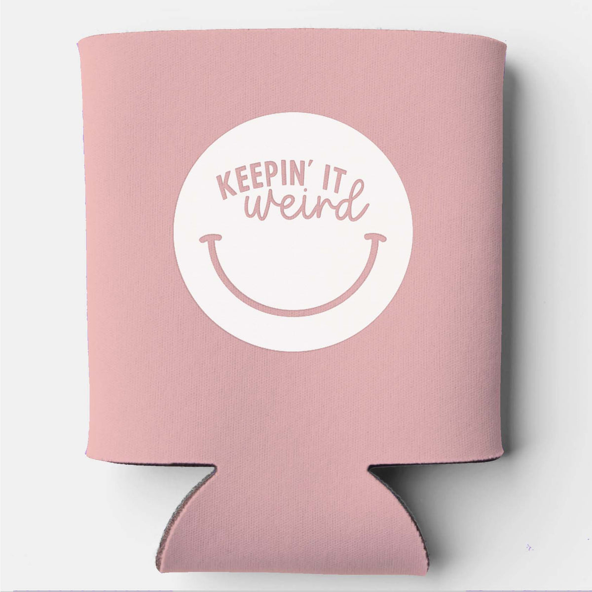 Keepin' It Weird Smile Koozie