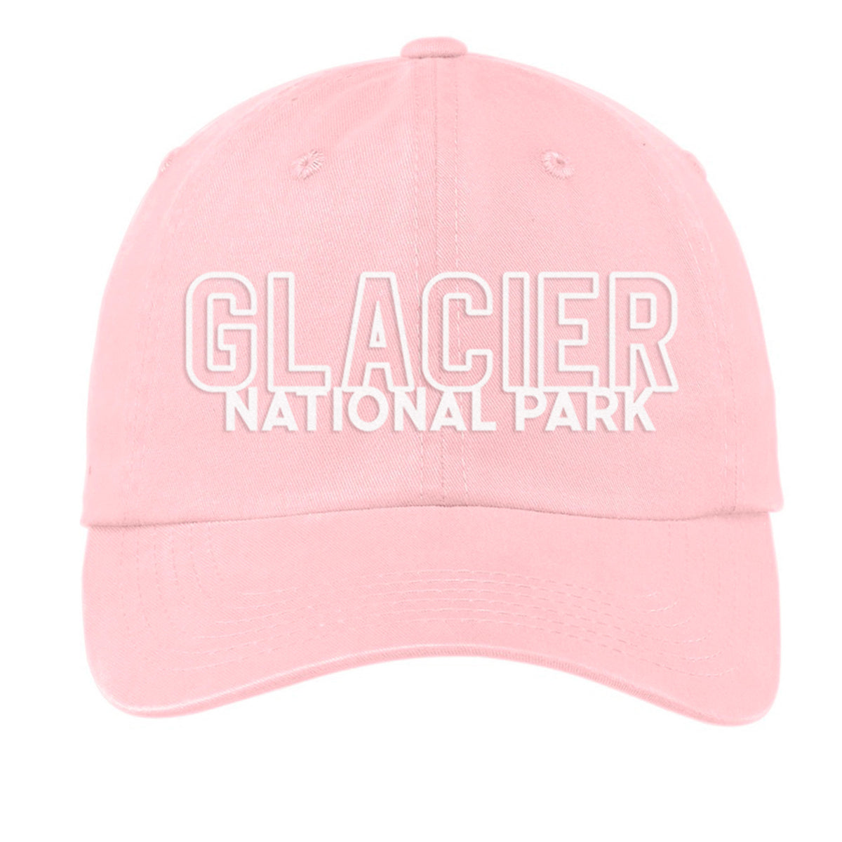 Glacier National Park Outline Baseball Cap