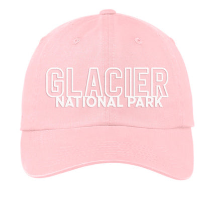 Glacier National Park Outline Baseball Cap