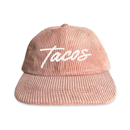 Tacos Cursive Corduroy Cap