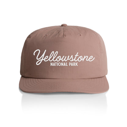Yellowstone National Park Cursive Nylon Snapback