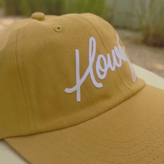 Howdy Cursive Baseball Cap