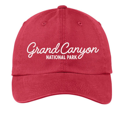 Grand Canyon National Park Cursive Baseball Cap